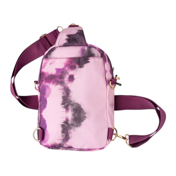 Kedzie Aura Collection Roundtrip Convertible Sling Bag Purple Tie Dye New w/Tag - Picture 2 of 4